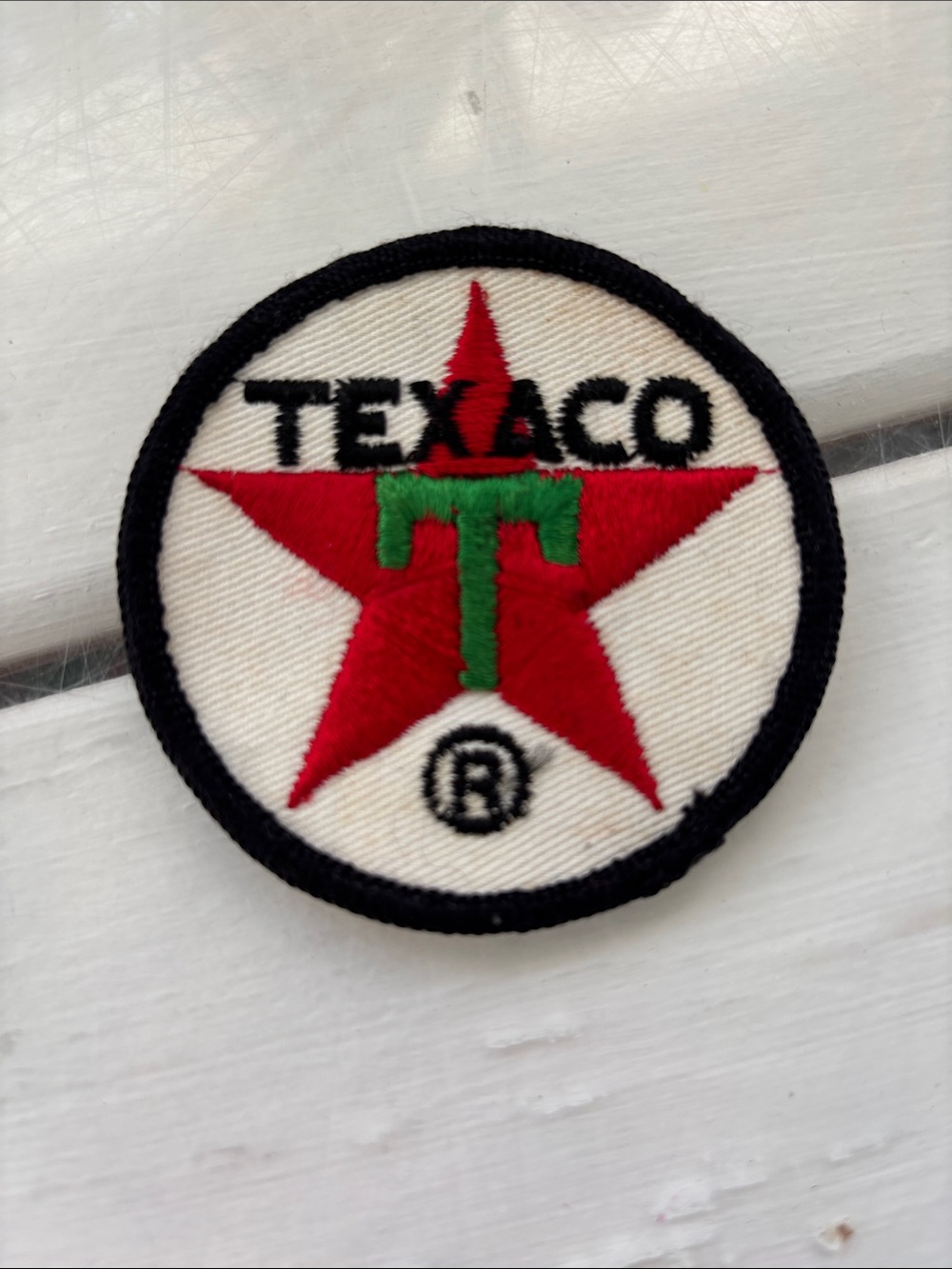 Vintage Texaco Red Star Patch — Embroidered Logo Patch